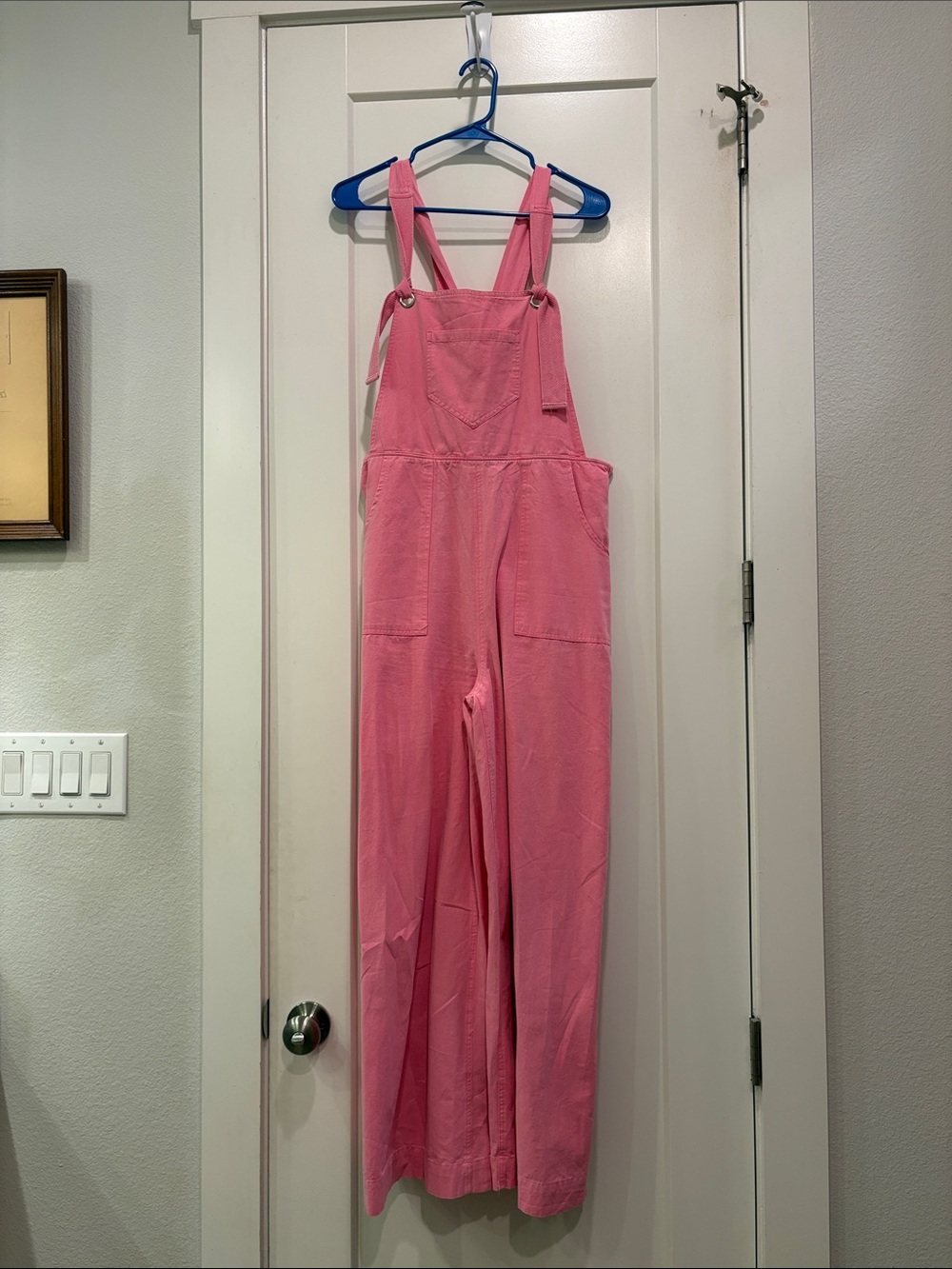 Pink Cotton Overalls